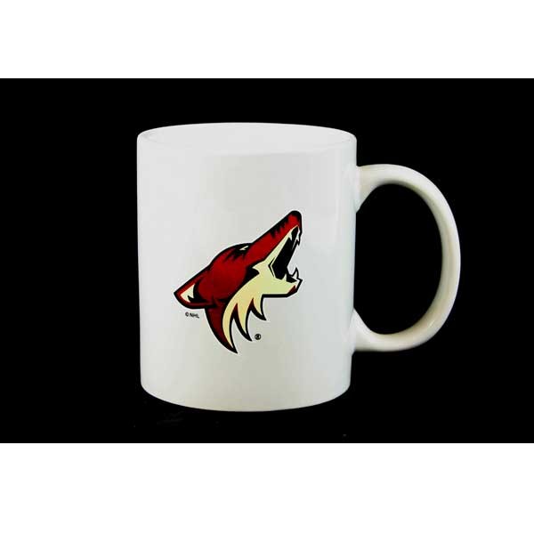 Wholesale NHL Mugs - Phoenix Coyotes White 11OZ Coffee Mugs - 2 For $8.00 - Arizona Coyotes