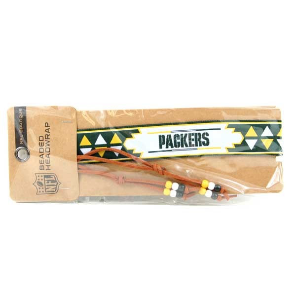 Green Bay Packers Items - Beaded Headwrap - 12 For $30.00 - Wholesale Green Bay Packers Products - Packers Merchandise