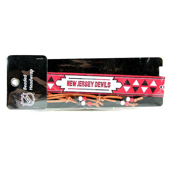NHL Jewelry - New Jersey Devils Beaded Headwraps - 2 For $5.00 - New Jersey Devils