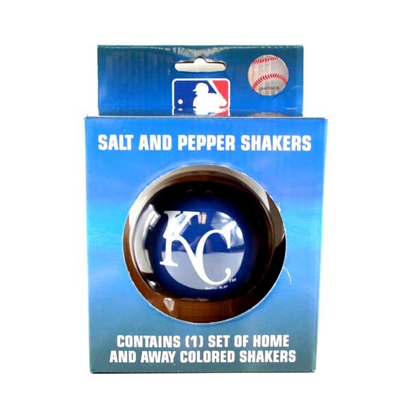 Kansas City Royals Baseball - Home Away Ceramic Salt N Pepper Sets - 2 Sets For $10.00 - Wholesale Kansas City Royals Products - Royals Merchandise 2