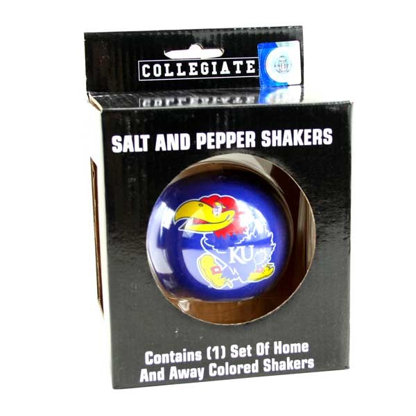 Kansas Jayhawks - Ceramic Home Away S&P Sets - 12 Sets For $48.00 - Kansas Jayhawks