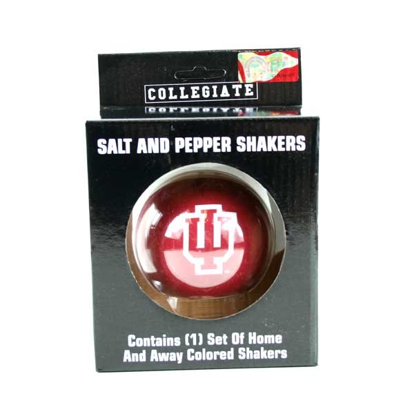 University Of Indiana - Ceramic Home Away S&P Sets - 12 Sets For $48.00 - Indiana University Hoosiers