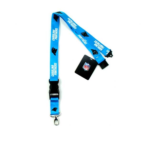 Carolina Panthers Items - 2Side TC Lobster Claw Lanyards - $3.00 Each - Wholesale Carolina Panthers Products - Carolina Football