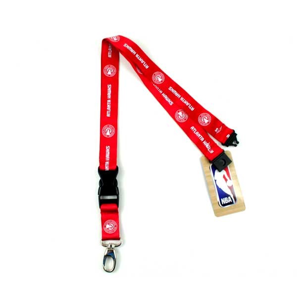 Wholesale NBA Items - Atlanta Hawks Lanyards - 2Side TC Lobster Claw - 12 For $24.00 - Atlanta Hawks