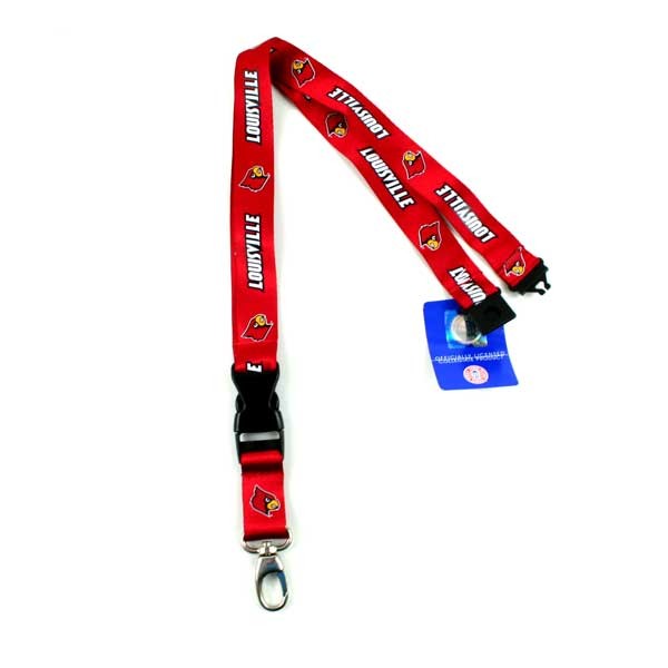 Louisville Cardinals Lanyards - 2Side TC Lobster Claw - 12 For $30.00 - Louisville Cardinals