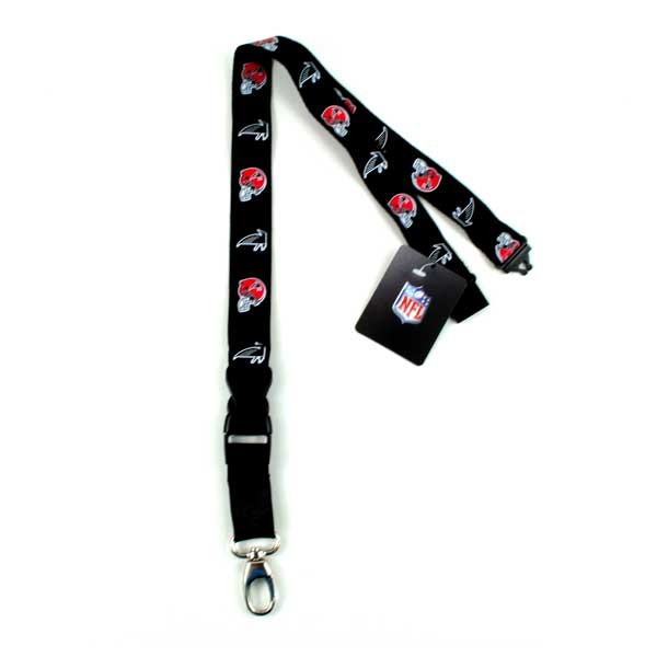 Atlanta Falcons Lanyards - 2Side TC Black Lobster Style - 12 For $30.00 - Wholesale Atlanta Falcons Products - Wholesale Football Gear 2