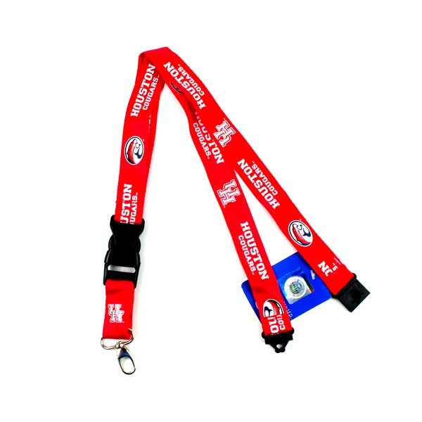 Houston Cougars Lanyards - 2Side TC Lobster - 12 For $24.00 - Houston Cougars