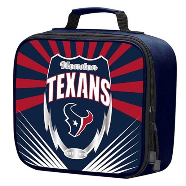 Houston Texans Merchandise - Lightning Style Insulated Lunch Bags - 2 For $10.00 - Wholesale Houston Texans Products - Texans Merchandise 2