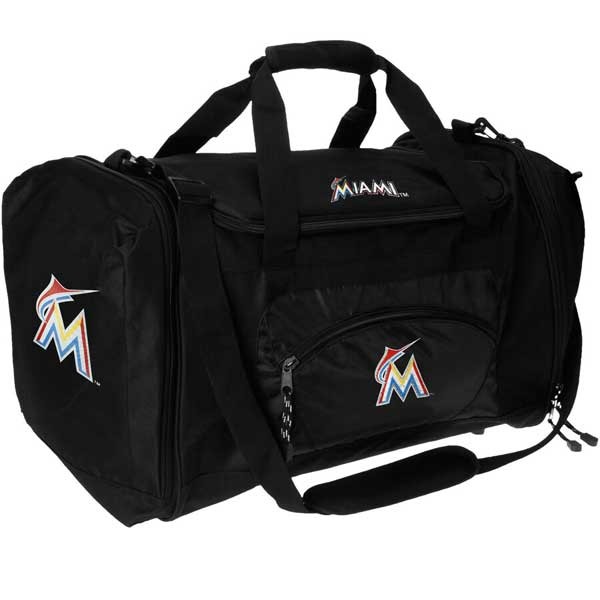 Miami Marlins Duffel Bags - Roadblock Style - 2 For $30.00 - Wholesale Miami Marlins Products - Marlins Merchandise