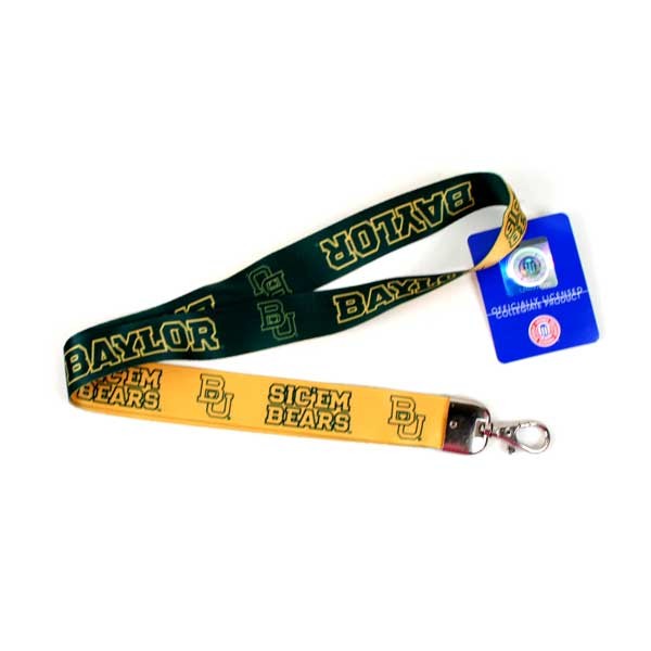 Baylor Bears Lanyards - 2Tone Lobster - 12 For $30.00 - Baylor Bears