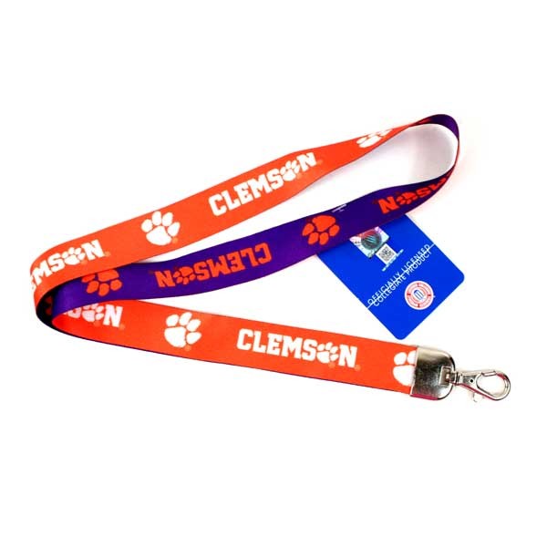 Clemson Tigers Lanyards - 2Tone Lobster Style - 12 For $30.00 - Clemson Tigers