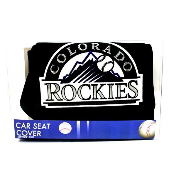 Colorado Rockies Car Seat Covers - Polyester - Embroidered Logo - 2 For $20.00 - Wholesale Colorado Rockies Products - Rockies Merchandise