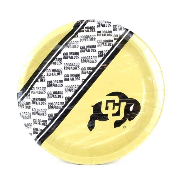 Colorado Buffaloes - 8Count Disposable Plate Set - 12 Sets For $12.00 - Colorado Buffaloes
