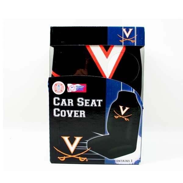 Virginia Cavaliers Car Seat Covers - Polyester - Embroidered Logo - 2 For $20.00 - Virginia Cavaliers