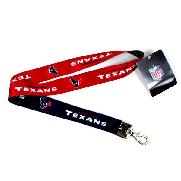 Houston Texans Lanyards - Series2 - 2Tone Lobser - 12 For $24.00 - Wholesale Houston Texans Products - Texans Merchandise