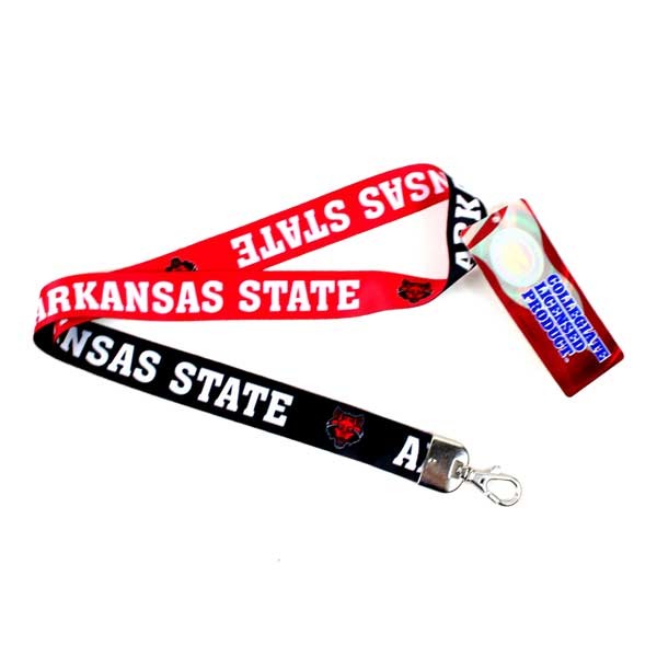 Arkansas State Merchandise - Series2 - 2Tone Lob Lanyards - 24 For $24.00 - Arkansas Razorbacks