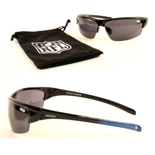 Blowout - Carolina Panthers Sunglasses - IMPACT - With Sunglass Bag - 12 Pair For $48.00 - Wholesale Carolina Panthers Products - Carolina Football