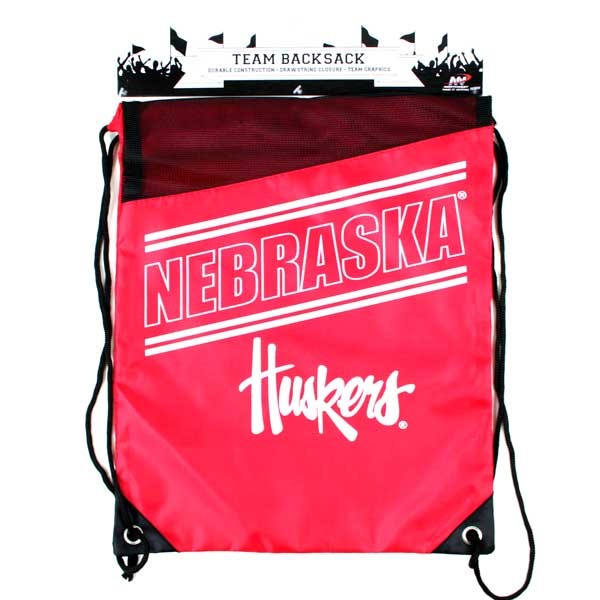 Nebraska Huskers Merchandise - Incline Cinch Sacks - 2 For $10.00 - Nebraska Huskers
