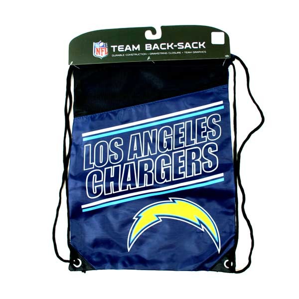 Los Angeles Chargers - Incline Cinch Sacks - 2 For $10.00 - Wholesale Los Angeles Chargers Products - Chargers Merchandise