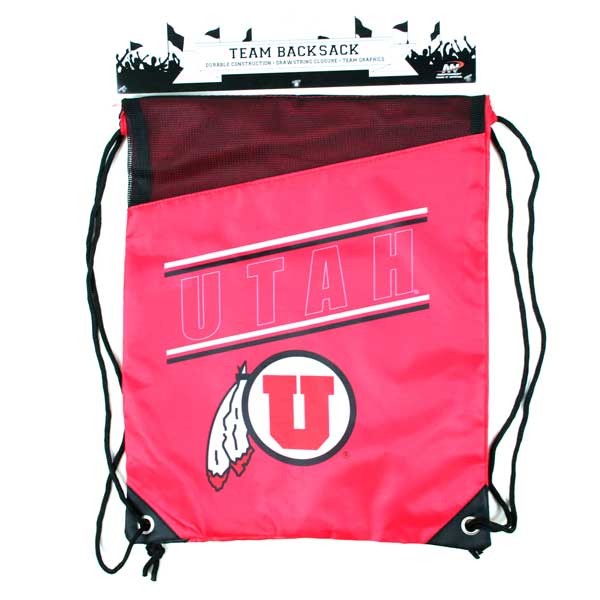 Utah Utes Merchandise - Incline Cinch Sacks - 12 For $48.00 - Utah Utes