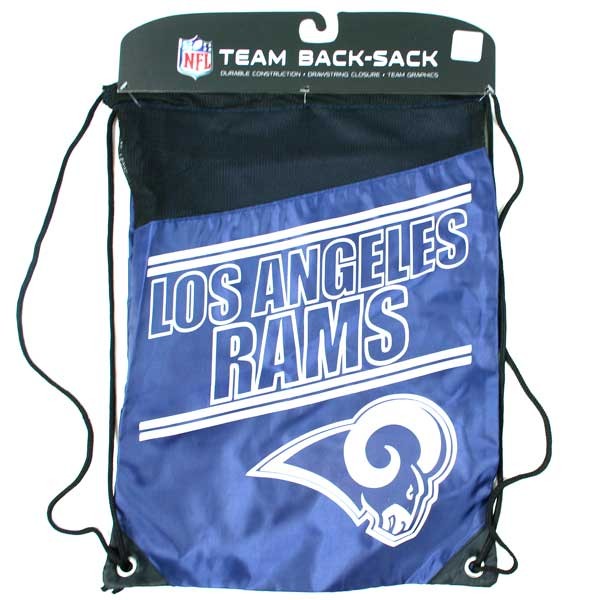 Los Angeles Rams Bags - Incline Cinch Sacks - 12 For $48.00 - Wholesale Los Angeles Rams Products - Rams Merchandise
