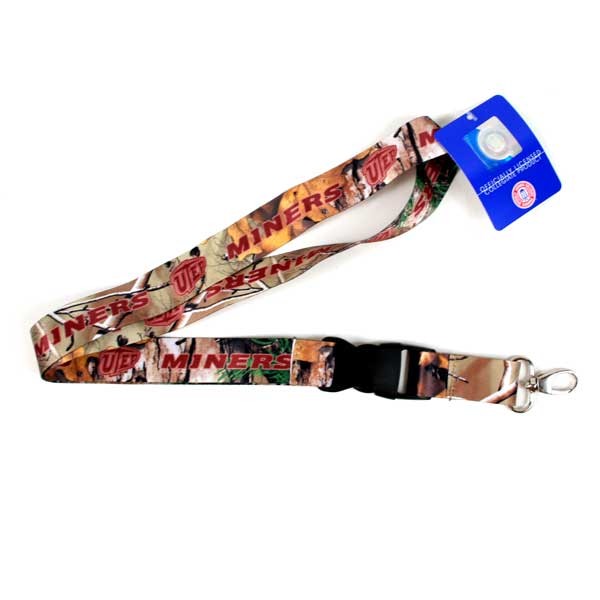 UTEP Miners Merchandise - Camo Lob Style Lanyards - 24 For $24.00 - Other Teams
