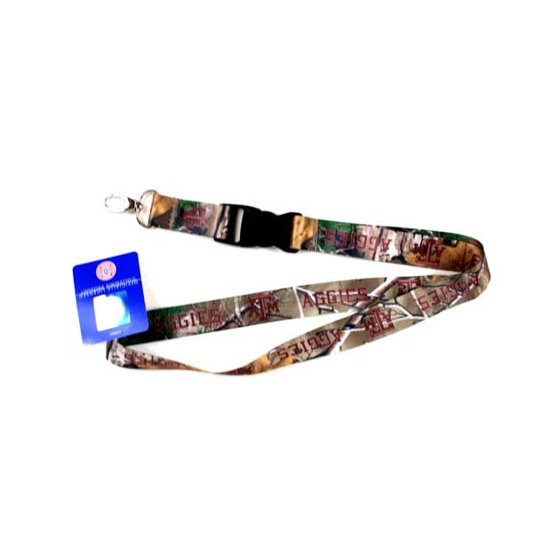 Wholesale Texas A&M Merchandise - Camo Lob Style Lanyards - 12 For $24.00 - Texas A&M