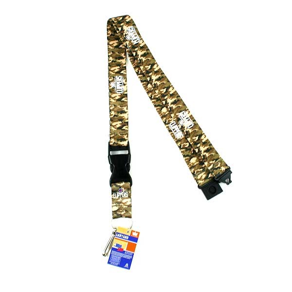 Los Angeles Clippers Gear - Army Camo New Logo Lanyards - 12 For $24.00 - Los Angeles Clippers