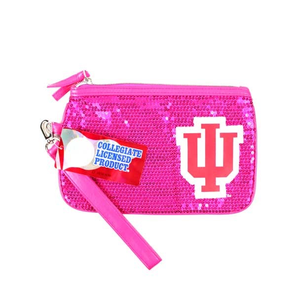 University Of Indiana - Pink Bling Wristlet Pocket Books - 12 For $30.00 - Indiana University Hoosiers
