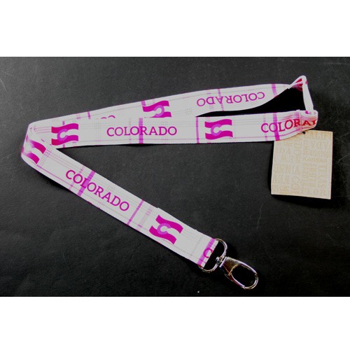 Blowout - Colorado NON-LICENSED Lanyards - Pink Plaid Style Lanyards - 24 For $24.00