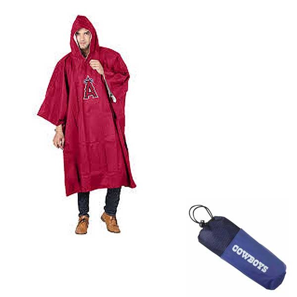 Los Angeles Angels Ponchos - Deluxe Field Style With Bag - 12 For $48.00 - Wholesale Los Angeles Angels Products - Angels Merchandise