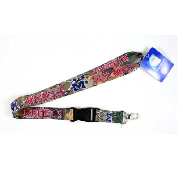 Ole Miss Lanyards - Realtree Lob Style Lanyards - 12 For $30.00 - Mississippi Rebels (Ole Miss)