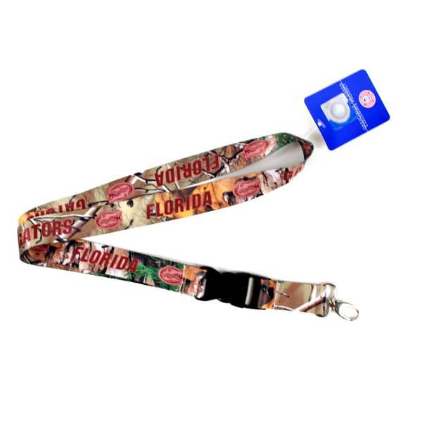 Florida Gators Lanyards - Wholesale Real Tree - Camo Lob Style - 12 For $30.00 - Florida Gators