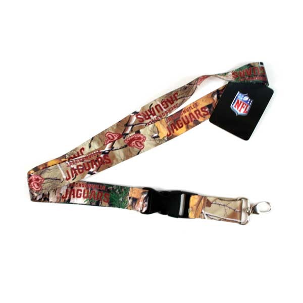 Jacksonville Jaguars Lanyards - Real Tree Camo - Lob Style - $3.00 Each - Wholesale Jacksonville Jaguars Product - Jaguars Merchandise 2