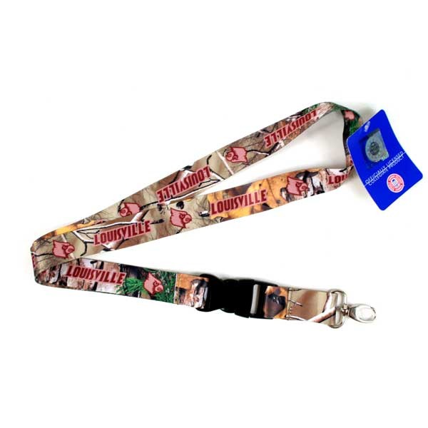 Louisville Cardinals Lanyards - Real Tree Camo Lob Style - 12 For $24.00 - Louisville Cardinals
