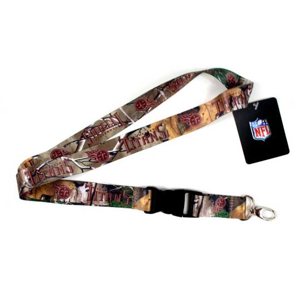 Tennessee Titans Lanyards - Real Tree Camo Lob Style - $3.00 Each - Wholesale Tennessee Titans Product - Titans Merchandise
