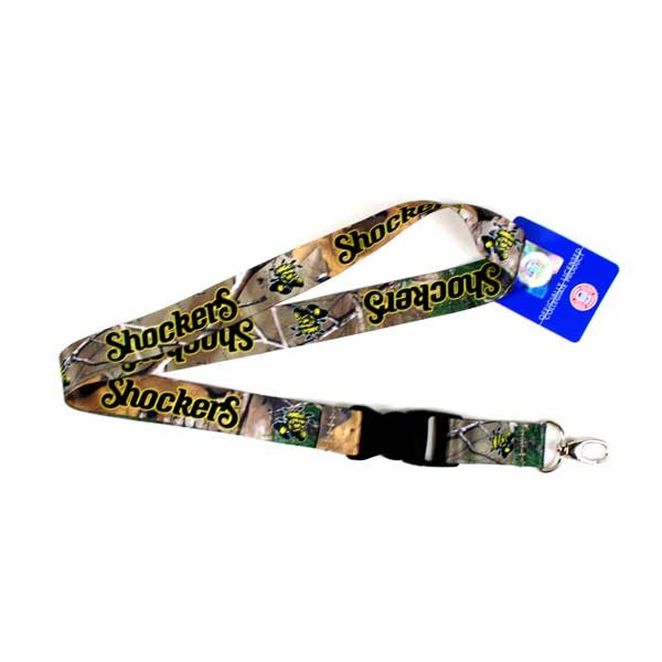 Wichita State Shockers Lanyards - Real Tree Camo Lob Style - 12 For $24.00 - Wichita State