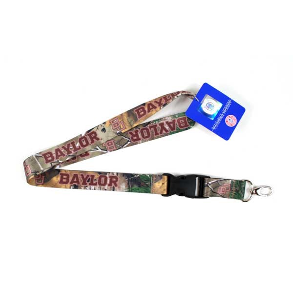 Baylor Bears Lanyards - Real Tree Camo Lob Style - 12 For $24.00 - Baylor Bears