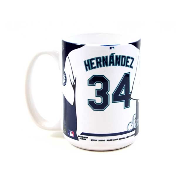 Hernandez Mugs - 15OZ Coffee Mugs - Seattle Mariners - 12 For $12.00 - Wholesale Seattle Mariners Products - Mariners Merchandise