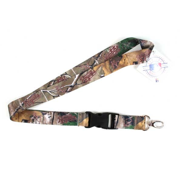 Kansas City Royals Lanyards - RealTree Lob Style - 12 For $24.00 - Wholesale Kansas City Royals Products - Royals Merchandise