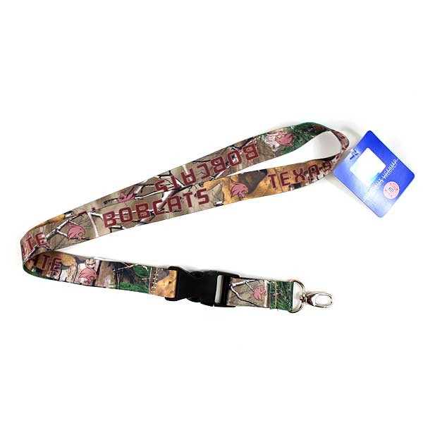 Texas State Bobcats Lanyards - RealTree Camo Lob Style - 24 For $24.00 - Other Teams
