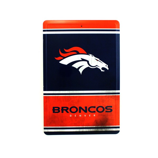 Blowout - Denver Broncos Tin Signs - 12"x8" - 12 For $36.00 - Wholesale Denver Broncos Products - Denver Merchandise