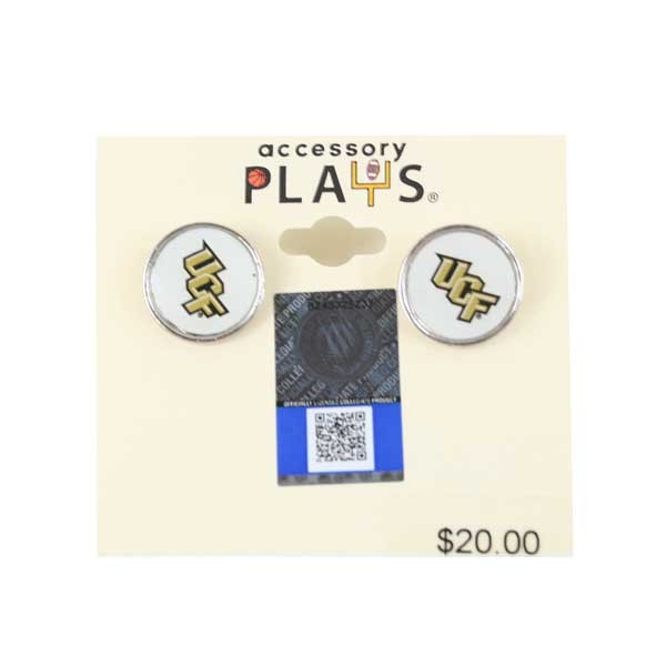 UCF Knights - Circle Studded High Fashion Earrings - 12 Pair For $24.00 - UCF