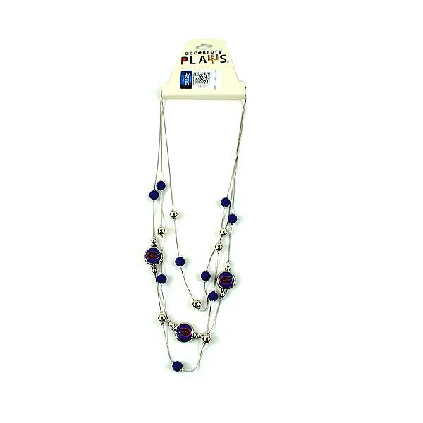 Florida Gators Necklaces - Blue Charm Necklace #0417 - 12 For $30.00 - Florida Gators
