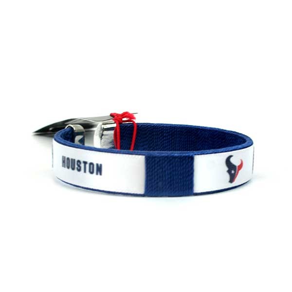 Houston Texans Bracelets - Ribbon Bracelets - 12 For $18.00 - Wholesale Houston Texans Products - Texans Merchandise