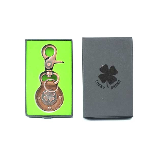 Lucky Merchandise - Leather Metal Emblem Keychain Fob - 36 For $24.48 - Wholesale Mystery Merchandise - Wholesale John Deere - Wholesale Licensed Products