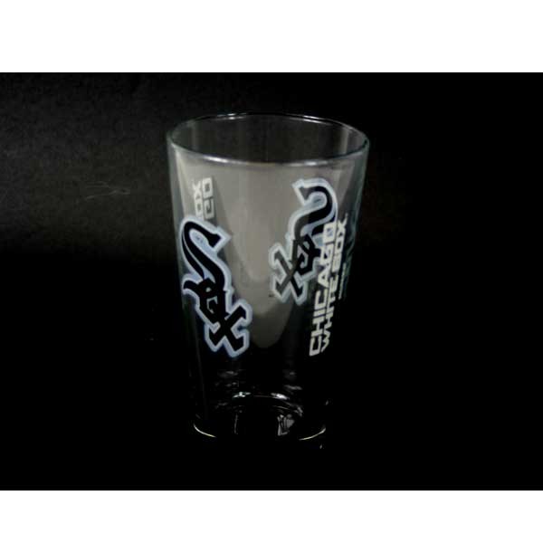 Chicago White Sox Pints - 16OZ Team Logo Glass Pints - 12 For $42.00 - Wholesale Chicago White Sox Products - White Sox Merchandise 2