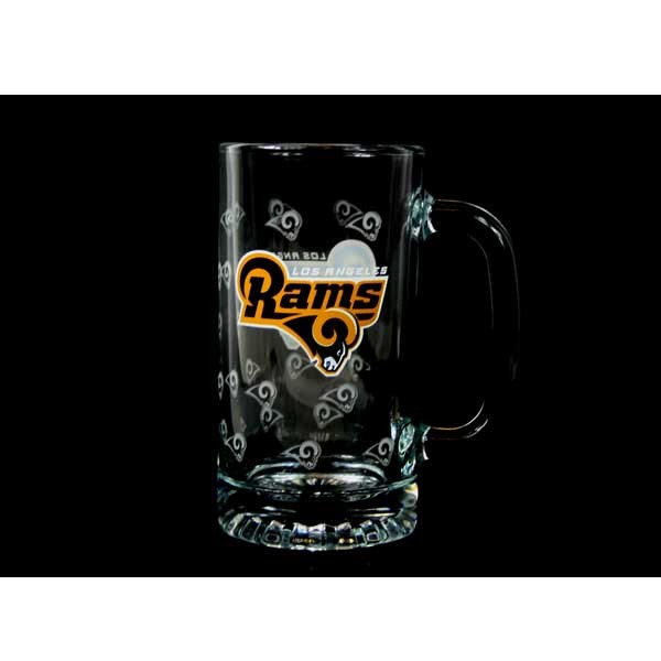 Los Angeles Rams Glassware - 16OZ Tankards - 12 For $48.00 - Wholesale Los Angeles Rams Products - Rams Merchandise 2