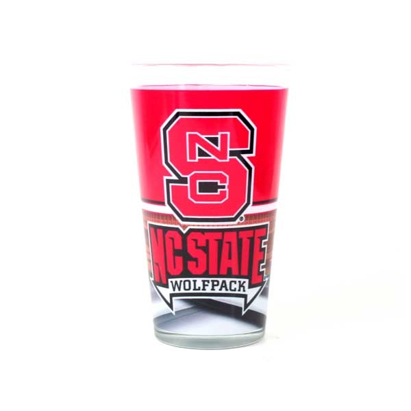 NC State Pints - 16OZ Glass Full Bleed Pints - 12 For $30.00 - NC State