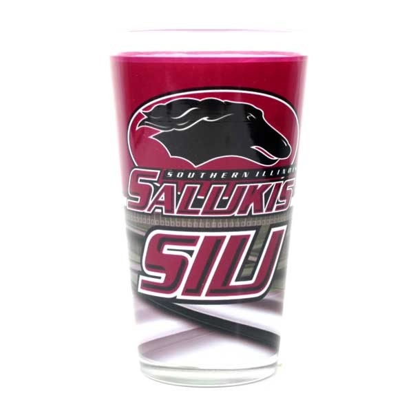 SIU Pints - 16OZ Glass Full Bleed Logo Pints - 12 For $30.00 - SIU Salukis